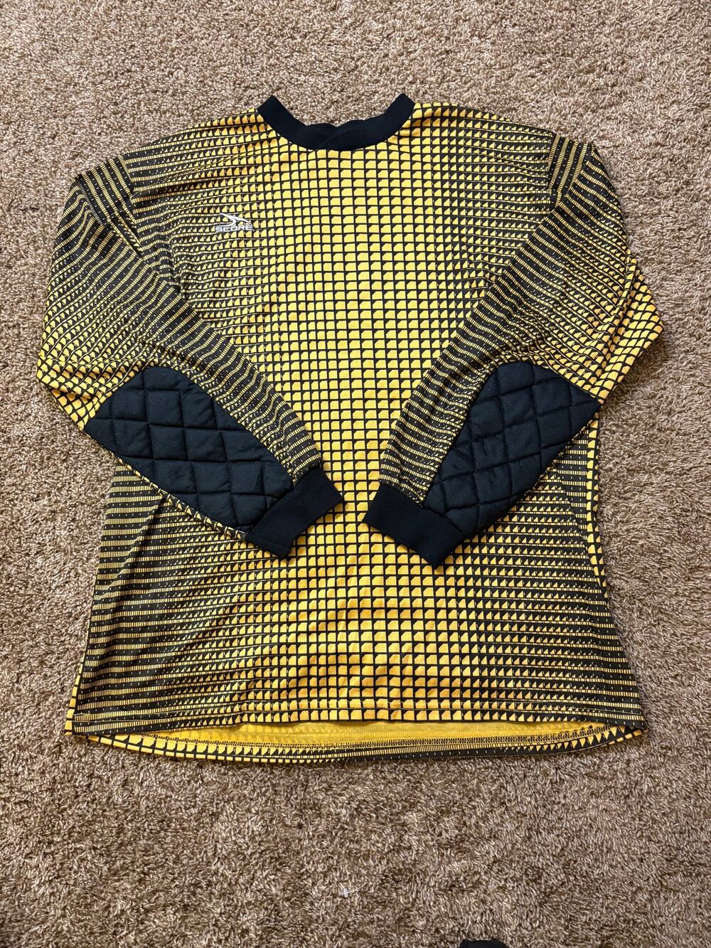 Vintage 90s Score By American Soccer Padded Goalkeeper Jersey Mens Size XL Y2K